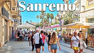 Sanremo,  ITALY - Walking Tour 4K - Walk in Sanremo - July 2024