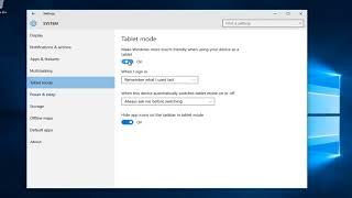 How To Enable Disable Tablet Mode In Windows 10