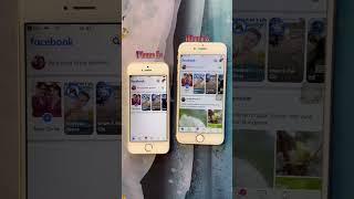 Comparison iPhone 6 vs iPhone 5s - open Facebook in desember 2022 # #shorts