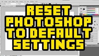 How To Reset Photoshop CS6 To Default Settings (WORKING) - Photoshop Default Settings reset 2016