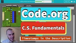 Code.org Course D Lesson 13 Looking Ahead with Minecraft | Answers Explained | Express Lesson 14