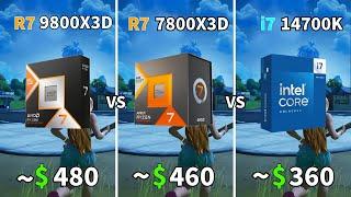 9800X3D vs 7800x3D vs 14700K – Fortnite Performance Mode at 4K, 1440p & 1080p!