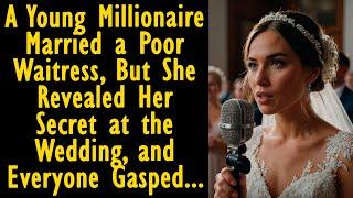 A Young Millionaire Married a Poor Waitress, But She Revealed Her Secret at the Wedding...