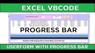 Userform with Progress Bar in Excel VBA