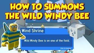 How to SUMMONS the WILD WINDY BEE in BEE SWARM SIMULATOR