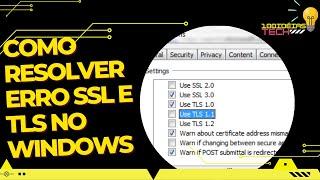 Erro Habilite TLS e o SSL no Windows [RESOLVIDO] 2022