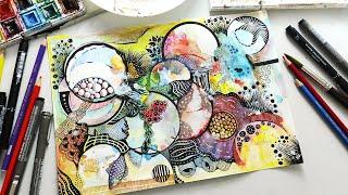 Creating Calming Art with Watercolor Zentangle & Neurographic Art Therapy