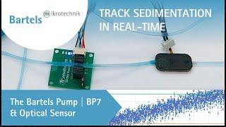 Using the Bartels Pump | BP7 and an optical sensor to detect sedimentation progress