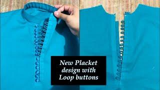 New Placket design with Loop Buttons By The Ambari