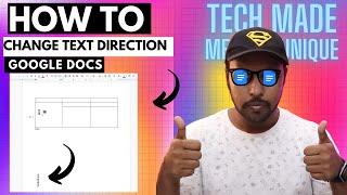 How to change text direction in table google docs | how to make text vertical in google docs