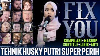 14 Y.O. Putri's Fragile & Soft Voice Amazed Them  Putri Ariani Fix You/coldplay - Mashup Reaction