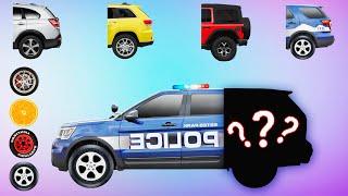 CORRECTLY GUESS THE BACK AND WHEEL OF THE POLICE CAR !MENEBAK GAMBAR RODA MOBILE POLICE!