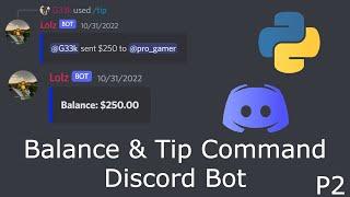 How to make a Economy/Bloxflip type bot P2 | Discord.py