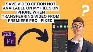 Save Video option disabled when saving Video from My Files to Photos in iPhone (for Reels) - Fixed