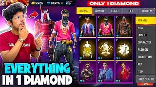Free Fire I Got Everything In 1 Diamond New Emotes,Elitepass And Bundles -Garena Free Fire