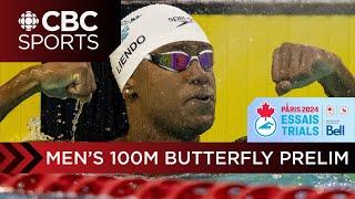 Josh Liendo breaks own Canadian record in 100m butterfly | CBC Sports