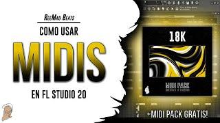 Como USAR MIDIS | Fl Studio 20 (+MIDI PACK GRATIS)