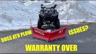 Boss ATV V Plow 2 Year Review (WARRANTY OVER)