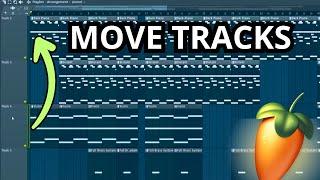 How to MOVE TRACKS up/down in FL Studio PLAYLIST