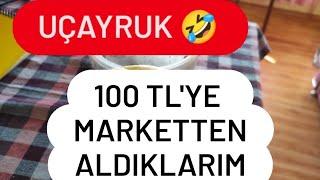 İşte o uçan ekonomimiz | 100 TL ile Trabzon'da Marketten aldıklarım