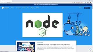Dockerize node application using docker compose.