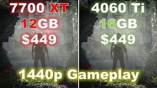 RX 7700 XT vs RTX 4060 Ti 16GB | Who is Winning at 1440p?