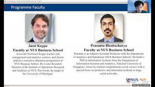 NUS Business School | Business Analytics for Strategic Decisions | Webinar