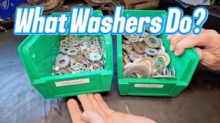 What washers do within a bolt and nut joint