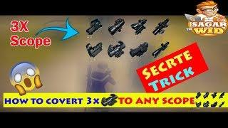 Pubg Mobile 3x Scope Secret Trick || Convert 3x To 2x 4x 6x 8x || Sagar The Wid