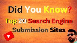 Top 20 Search Engine Submission Sites  | Search Engine Submission Sites | Vinod Patel Digital