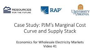 Economics #41: Case Study: PJM's Marginal Cost Curve and Supply Stack