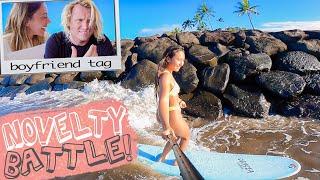 NOVELTY SURFING BATTLE!! (BEN GRAVY VS. TINA COHEN)