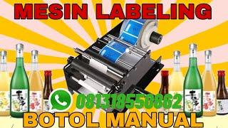 Mesin Labeling Botol Manual