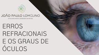 Erros Refracionais e os graus de óculos | Dr. João Paulo Lomelino