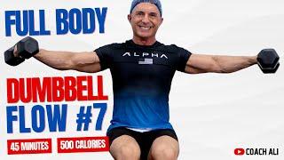 FLOW No.7 - Full Body Dumbbell Workout At Home With Coach Ali