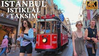 Istanbul Turkey City Center 4K Walking Tour Around Istiklal Street Taksim Square