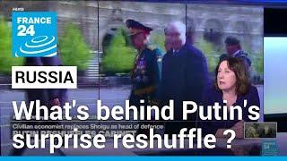 Vladimir Putin replaces Russia’s security chiefs in surprise reshuffle • FRANCE 24 English