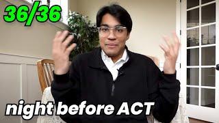 ACT Last Minute Prep - Testing Hacks Without Studying (NIGHT BEFORE ACT REVIEW)