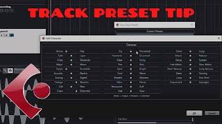 Cubase Quick Workflow Tip | How I Use Track Preset
