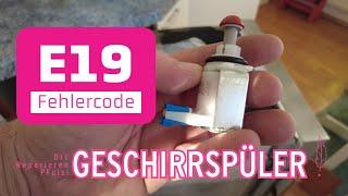 Geschirrspüler Fehler E19 beheben! Siemens Bosch Ventil austauschen | DIY Anleitung