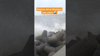 Mumbai marine Drive sea wave  #waves #shortsvideo #viral