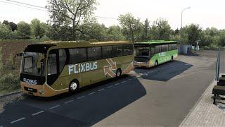 ETS2 1.47 Convoy Multiplayer IVECO Evadys/ MAN Lion`s Coach (Riga -Panevėžys )