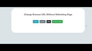 Change Browser URL Without Refreshing Page - Code With Mark