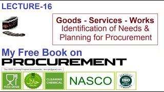 Goods Services Works in Planning Process of Procurement. EdJoBiz