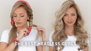 NEW Heatless Curls Tutorial  ROBE CURLS UPDATED