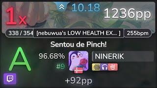  10.2⭐ NINERIK | Shota Kageyama - Sentou de Pinch! [nebuwua's LOW] +HDNCHR 96.68% #9 | 1236pp 1