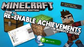 How to Re-enable Achievements & Trophies In Your Minecraft Bedrock Worlds 1.16+ - MCC ToolChest