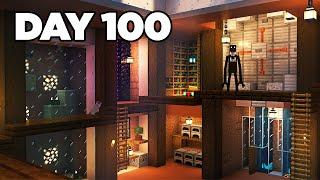 I Built The Ultimate Bunker in Horror Minecraft - Day 100