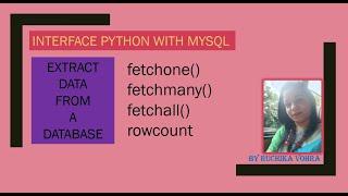 Fetchone() | Fetchmany() | Fetchall() | rowcount in Python | Python MySQL Connectivity