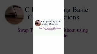 Swap two numbers without using third variable #cbasicprogram #ctutorial